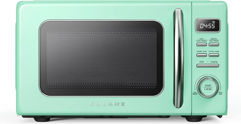 Galanz-Four à micro-ondes rétro avec seau, cuisson et réchauffage automatiques, dégivrage, démarrage rapide, canonique, facile à nettoyer, GLCMKZ11GNR10
