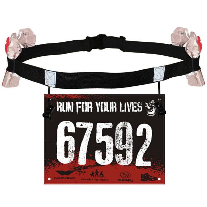 Unisex Sports Running Race Number Belt Waist Pack Bib Holder Triathlon Marathon Cycling Motor Gel Bag Cloth Accessories