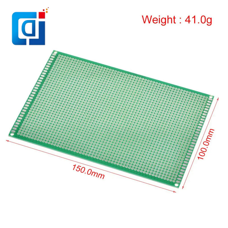 JCD-Carte de circuit imprimé pour Ardu37, prototype simple face, PCB universel, 10x15cm, 100x150mm, 1 pièce