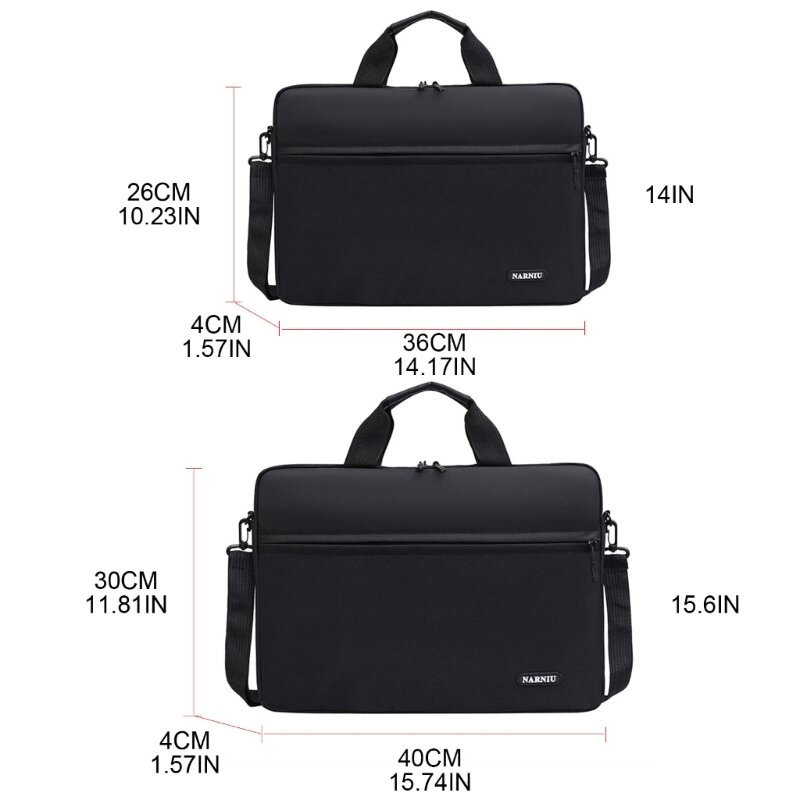 Laptop Bag 15.6 inch Tablet Notebook for CASE Sleeve Computer Shoulder Handbag Briefcase Bag with Adjustable Strap 066F
