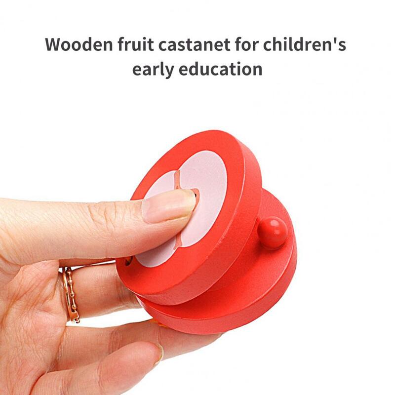 Cartoon Wooden Rattle Board Children's Cute Fruit Pattern Rattle Board Gift Kid's Puzzle Orff Musical Instruments Toys