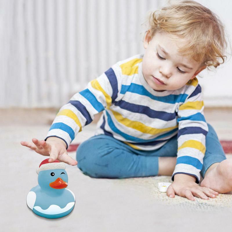 Cute Christmas Duck Fun Duck Bath Toys Kids Shower Bath Toy Gifts Baby Birthday Party Gifts Decorations For Kids Boys Girls