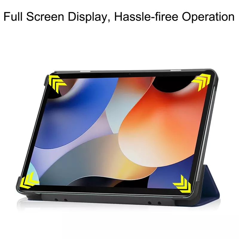 Capa para Tablet PC com Função Auto Wake, Tri-Folding, Suporte Fino, Capa Magnética Sólida, Blaupunkt BP T6110X, 10.1"