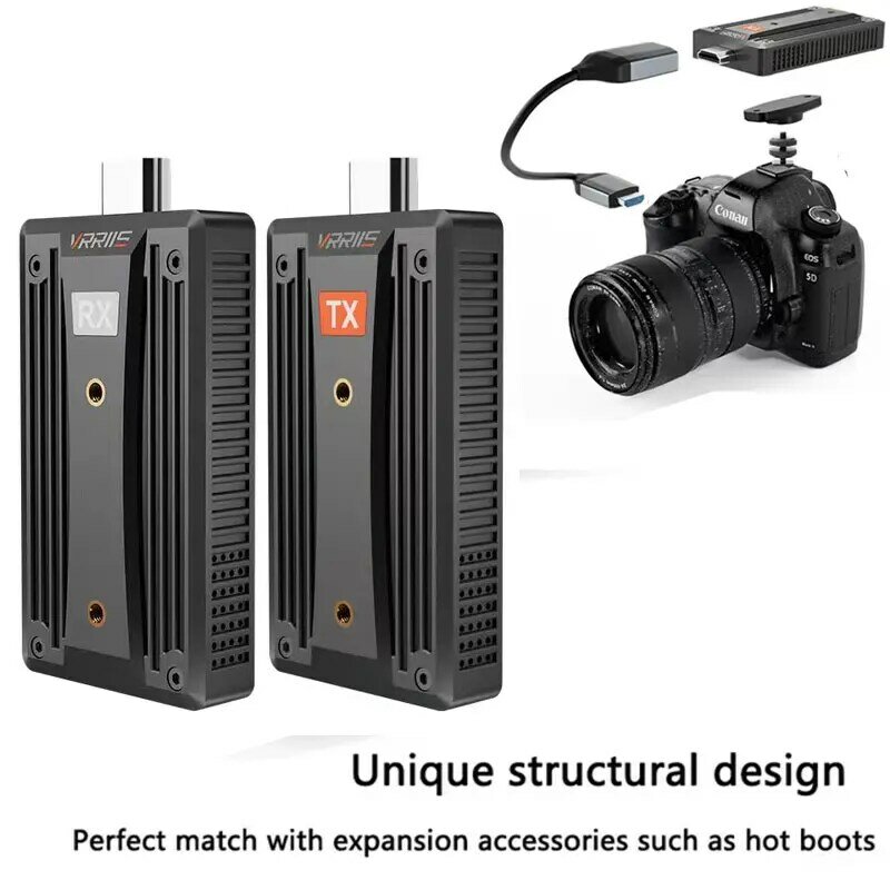 180M Uitzendvideo Pemancar dan Penerima Video Yang Kompatibel dengan Hdmi-Compatibel K untuk Baterai Pembuat Video Ps5 Pc