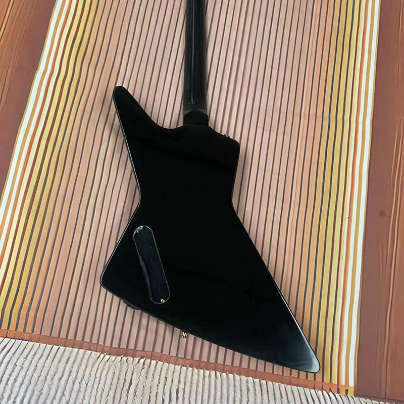 6弦彫刻エレキギター,黒いボディ,ローズウッド指板,メイプルウッドトラック,実際の工場の写真,出荷可能