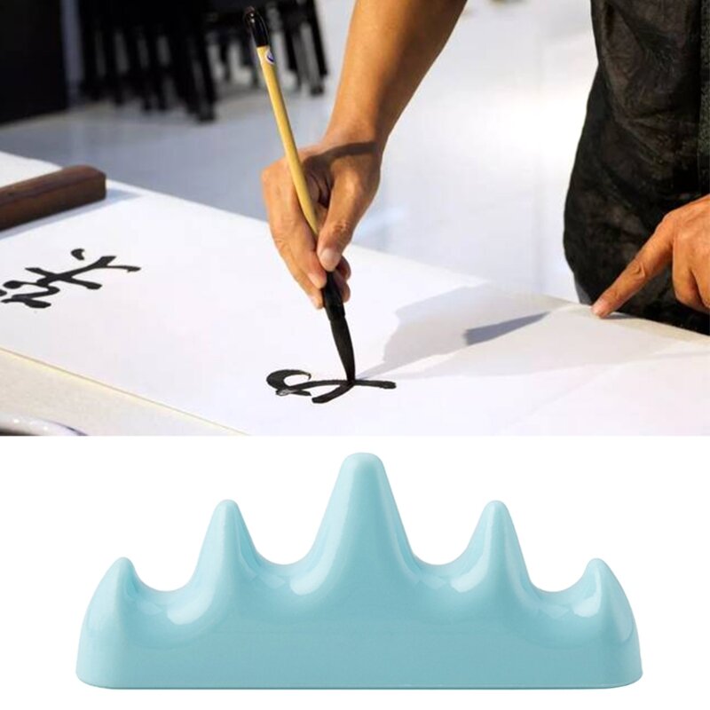 Y1UB Retro Chinesische Pinsel Halter Rack Kalligraphie Pinsel Display Ständer für Anfänger Kind