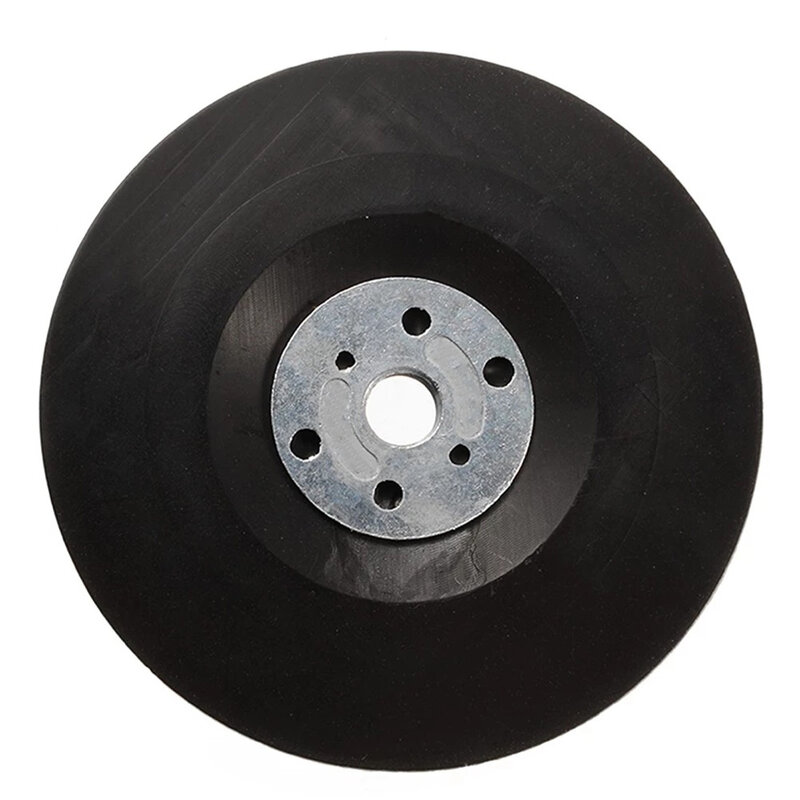 Almohadilla de respaldo de disco de fibra con tuerca de bloqueo para amoladora angular, discos de lijado de placa adaptadora roscada M14, 5/6 ", 125/150mm