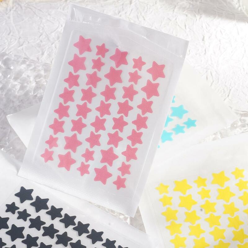 40Pcs Colorful Cute Star Heart Shaped Acne Treatment Sticker Invisible Acne Cover Removal Pimple Patch Skin Care