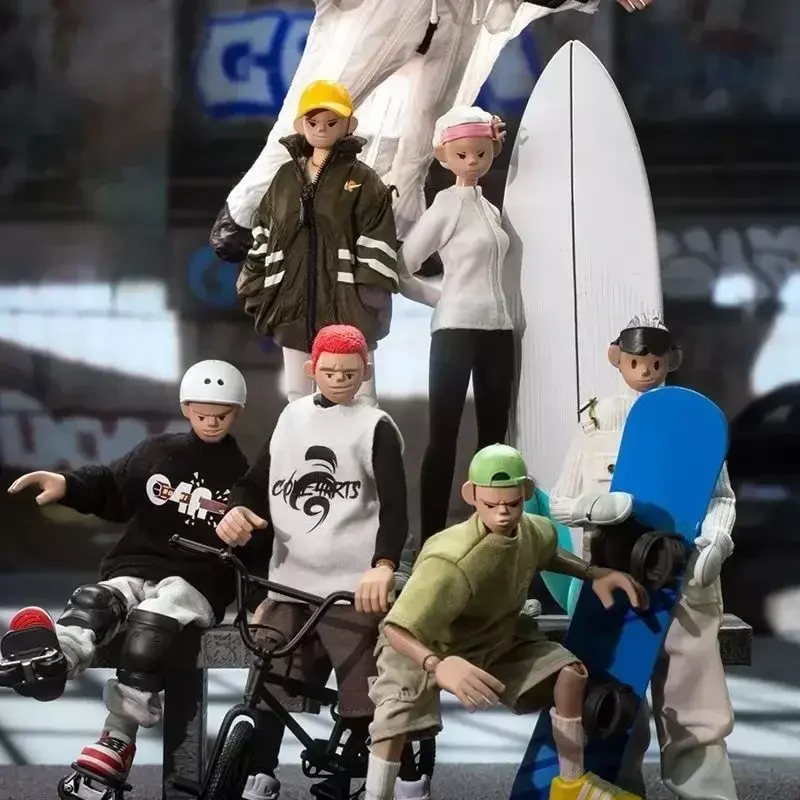Série Hip-Hop Street Dance Anime Figuras de Ação, brinquedo de boneca da moda, modelo de coleção para meninos, presente