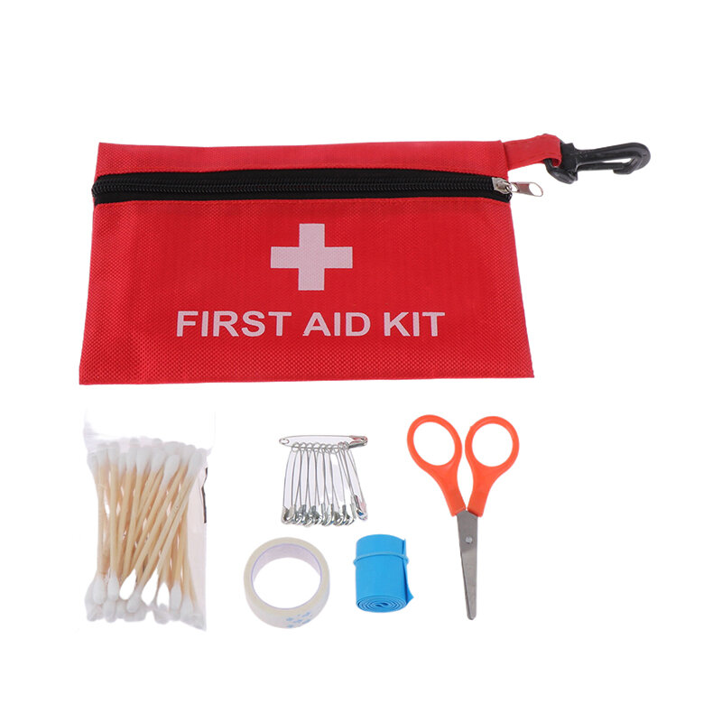 Mini bolsa de primeros auxilios portátil, Kit de emergencia médica, paquete de tratamiento, supervivencia en la naturaleza al aire libre, Camping, senderismo, Coche