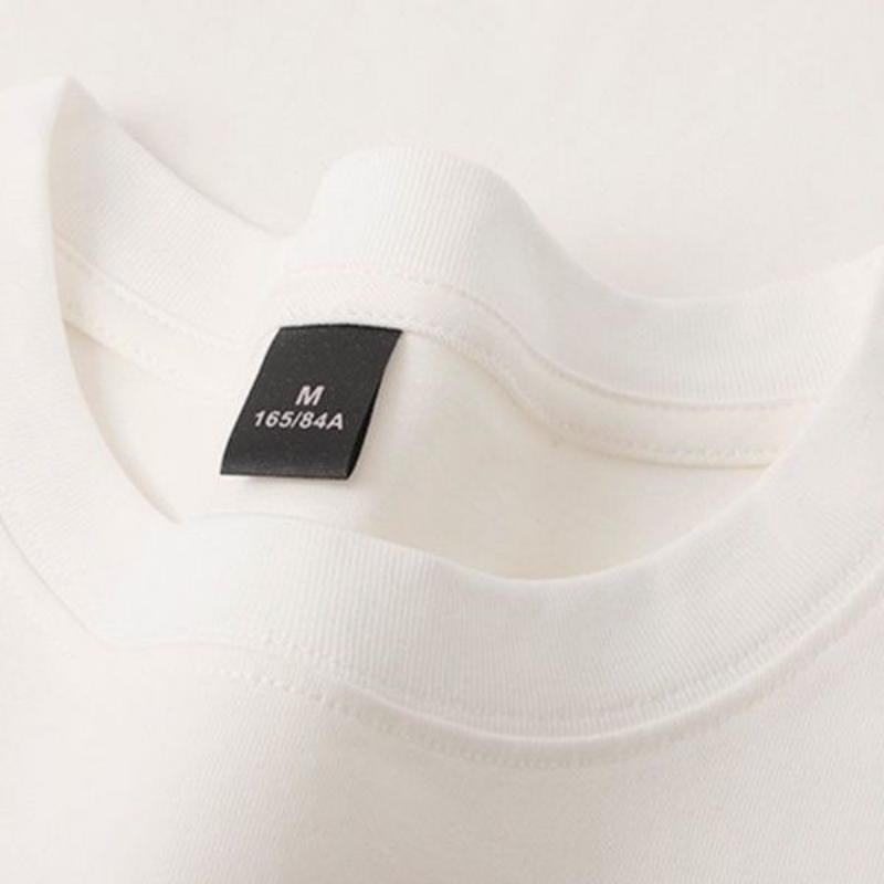 Camiseta gruesa de algodón grueso para hombre, ropa de media manga, cuello redondo, gsm, 600g, alta calidad, Verano