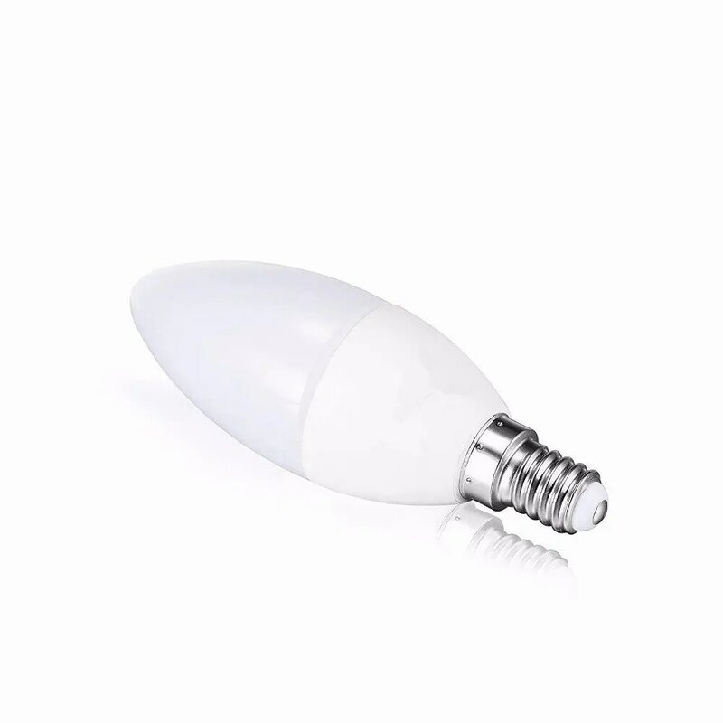 ZK30 LED 캔들 전구 E12 E14 E27 LED 램프, 실내 조명, LED 샹들리에, 따뜻한 차가운 화이트 캔들 램프, 홈 데코, 6 개