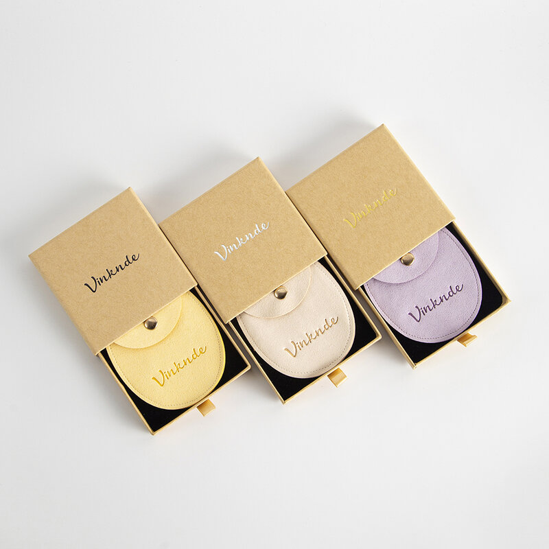 Scatola per orecchini ad anello personalizzata con scatola per cassetti in carta sfusa da 100 pezzi con confezione di collana con Logo personalizzato in spugna nera borsa a scatto per gioielli sfusi