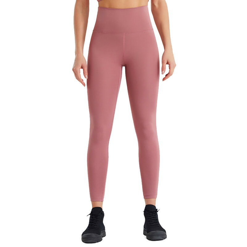 Celana Yoga wanita, celana Fitness panjang ketat olahraga lapisan ganda, cepat kering, lapisan ganda, warna Solid