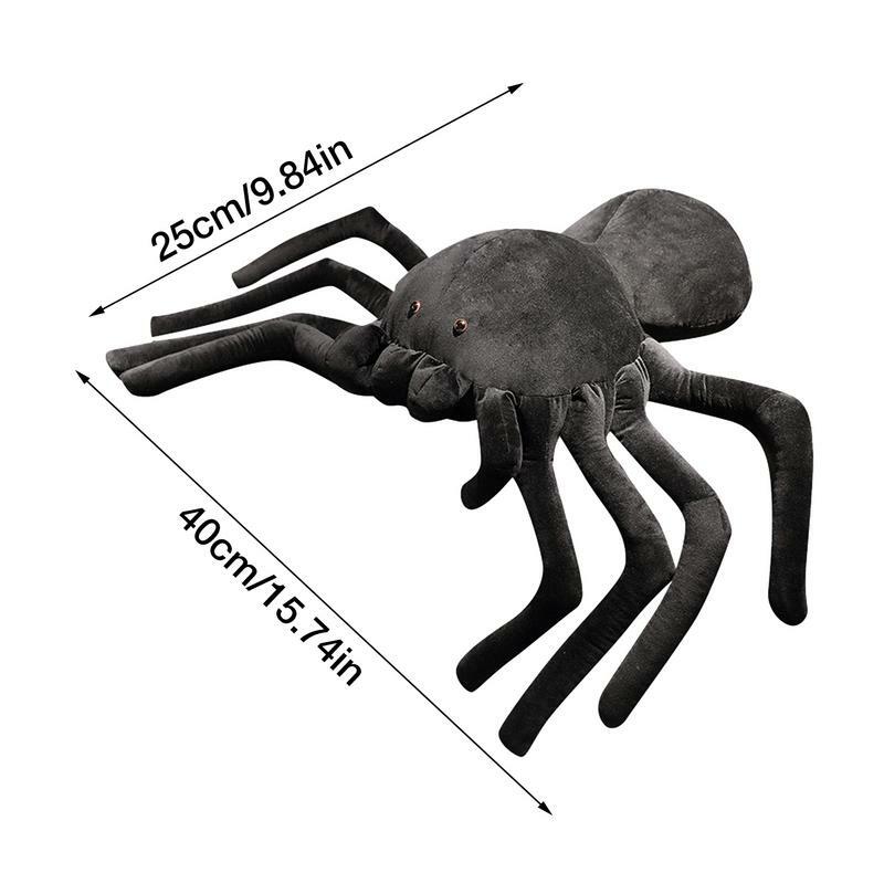 박제 동물 거미 할로윈 인형, 포옹 가능한 가짜 거미 장난감, 플립 스파이더 할로윈 파티 호의, 포옹 선물 동물