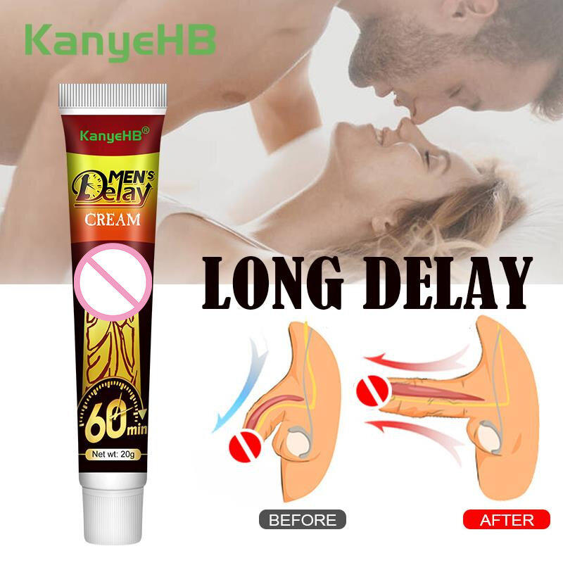 1 Stück männliche Sex Delay Creme Kräuter extrakt verhindern vorzeitige Ejakulation verlängern 60 Minuten Erektion verbessern Männer Penis Verzögerung g045