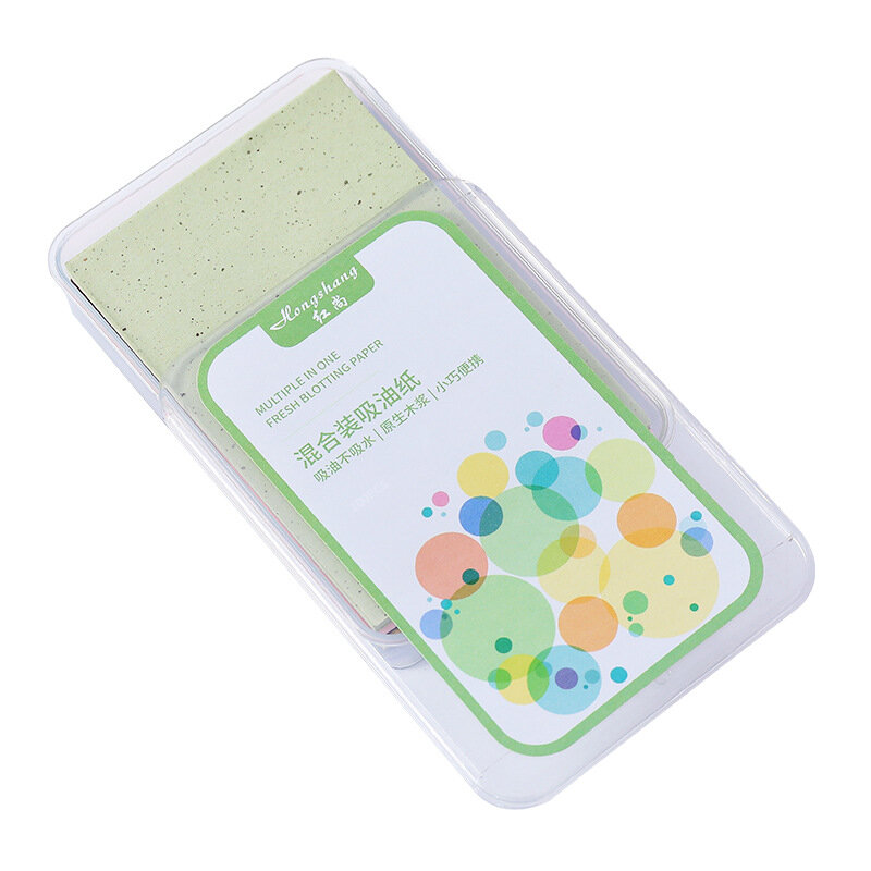 Green Tea Facial Oil Blotting Paper Face Oil Absorbing Paper Plant Fibres Breathable Cleansing Face Oil Control Pape Makeup Tool