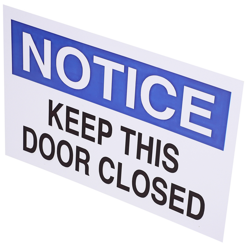 Letreros de logotipo cerrados para negocios, placa de aluminio para la puerta, por favor, tenga en cuenta la advertencia