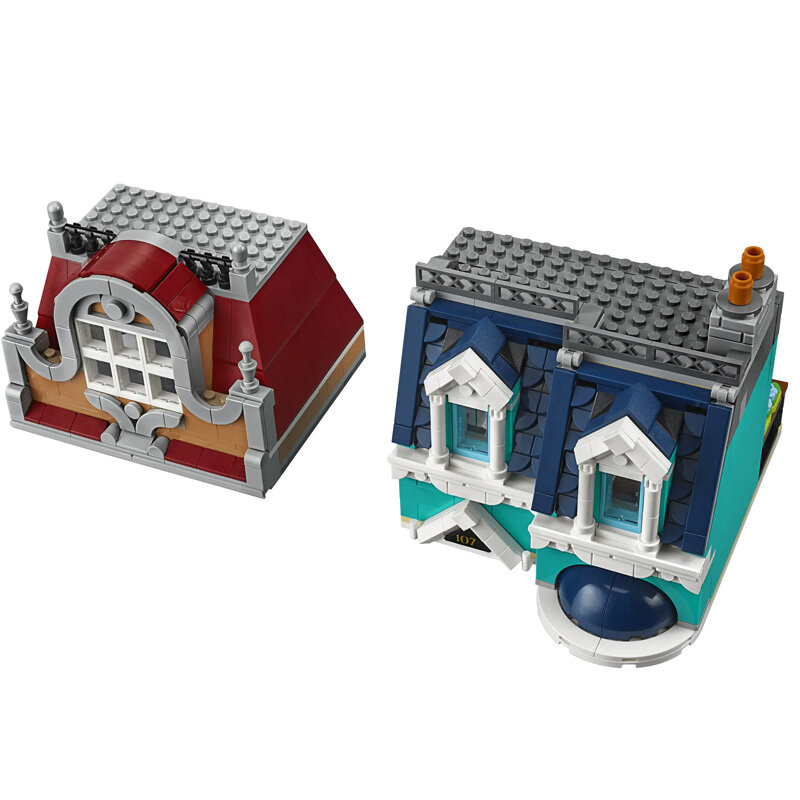 Bloques de construcción City StreetView para niños, juguete de ladrillos para armar librería con minifiguras, ideal para regalo de Navidad, código 10270
