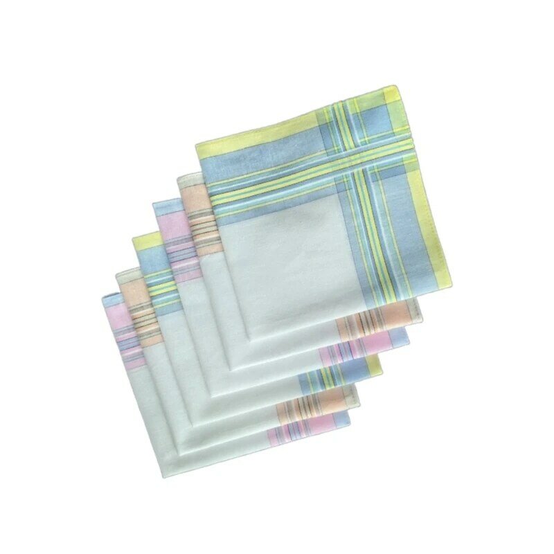 6PCS Handkerchief Towel Bandanas for Male Square Kerchief Quick Drying Bandanas Handkerchief Pocket Towel 11.4''