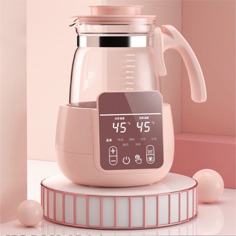 Chauffe-lait intelligent pour enfants, bouilloire électrique à chaleur constante, Pot en verre, chauffe-eau à température constante, machine à thé