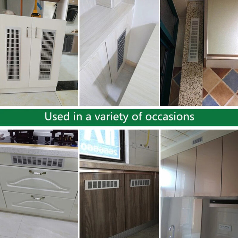 Aluminum Alloy Vents Perforated Sheet Ventilation Grille Cabinets Wardrobes Closed Space Heat Dissipation Breathable Web Plate