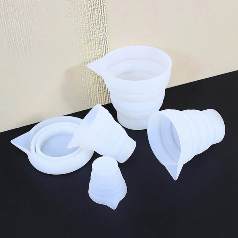 Silicone Mold Cup Dispenser Mini Measuring Mixing Cups for DIY Jewelry Making Dropship