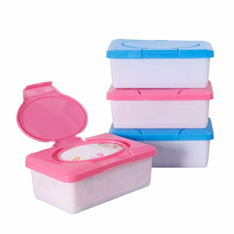 Babydoekjes Storage Case Droog Nat Tissue Box Servet Dispenser Plastic Papier Container Tissue Houder Baby Care Kinderwagen Accessaries