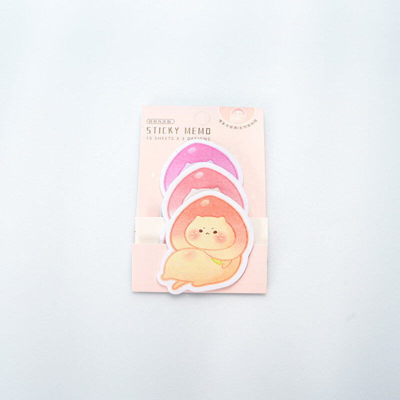 Cartoon Kawaii Cute Breads Memo Pad N Times Sticky Note Bookmarks Notepaper Self-stick Tab Office School Supplies Stationary