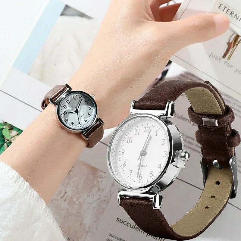 Moda feminina relógios de pulso de quartzo pulseira liga simples temperamento comuting versátil acessórios de luxo relógio de pulso