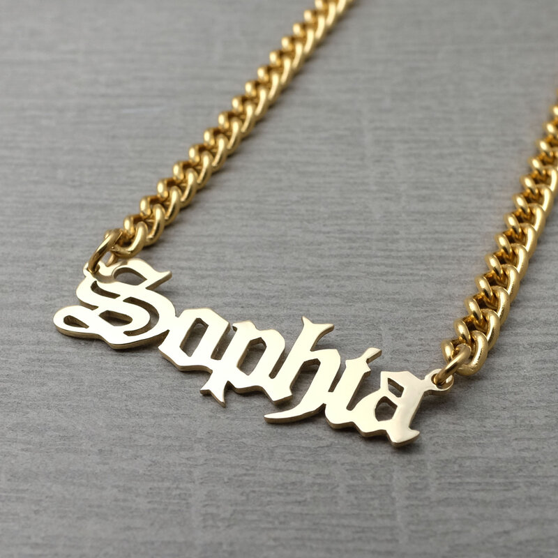 Custom Arabic Name Necklace Personalized Name Necklace in Arabic Custom Name Jewelry Arabic Necklace Birthday Gift for Her