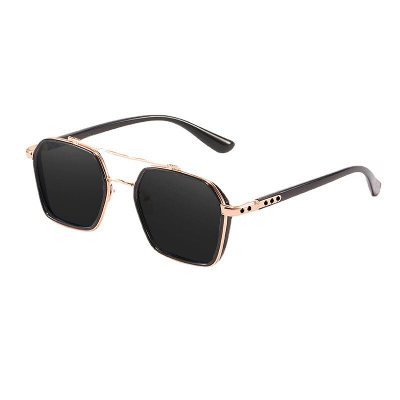 Kacamata hitam tren untuk pria profesional, kacamata pengemudi siang malam UV400 Retro desain mewah