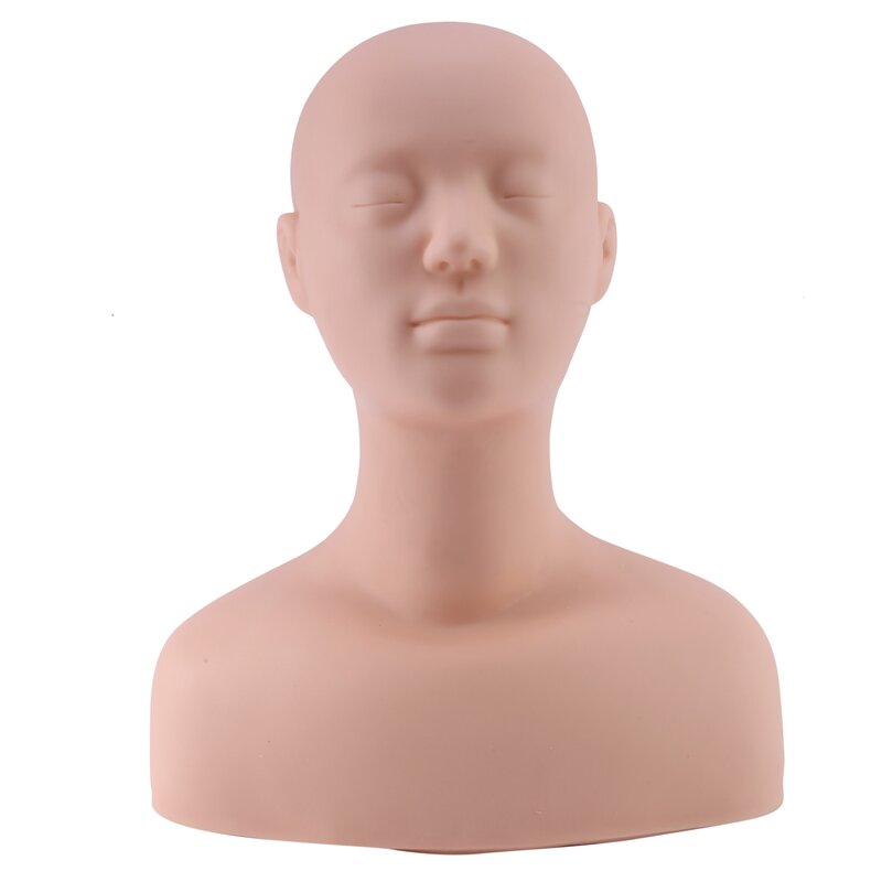 Mannequin professionnel en silicone Sophia, exercice initié par la tête, extension de maquillage, exercice de massage des cils