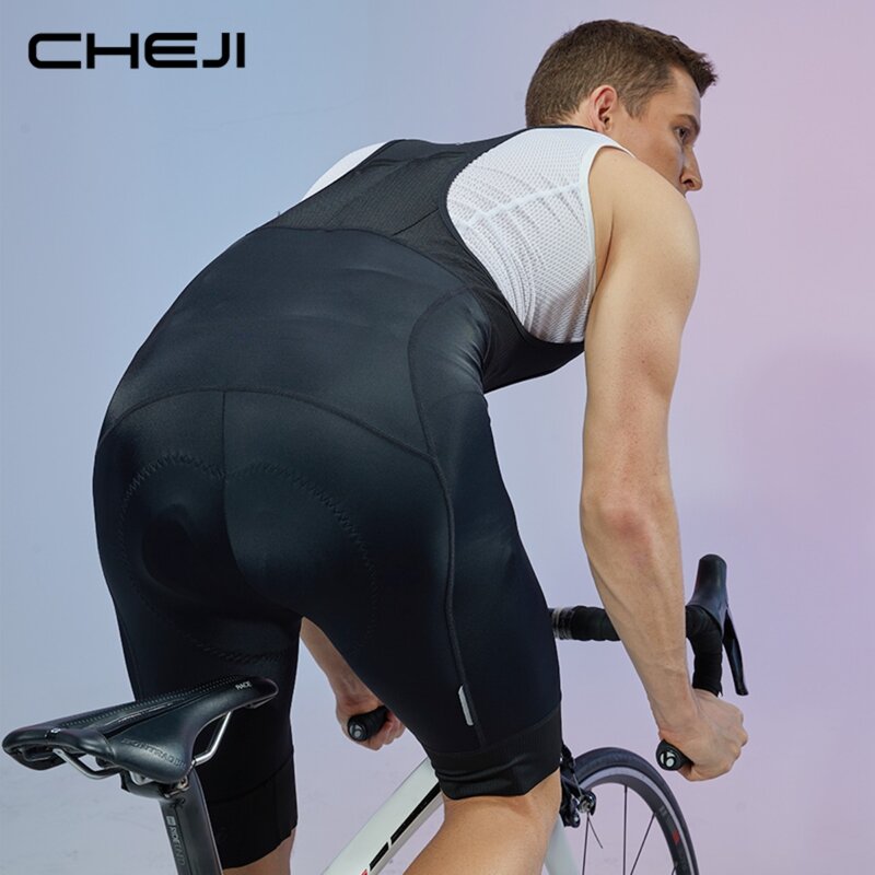 CHEJI celana pendek olahraga pria, celana bersepeda baru Bib Gel berbantalan Pro Cepat Kering Ciclismo celana pendek olahraga pria
