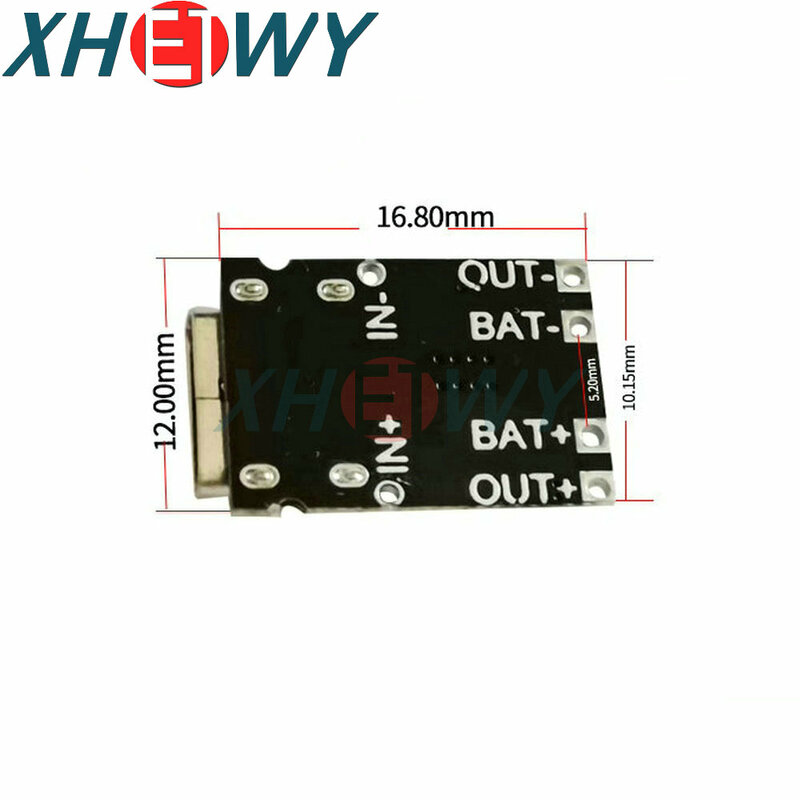 Ultra-mała bateria litowa Panel ładowania trójskładnikowa bateria litowa 1A 3.7 v4.2 V moduł ładowarki płyta ochronna typu C