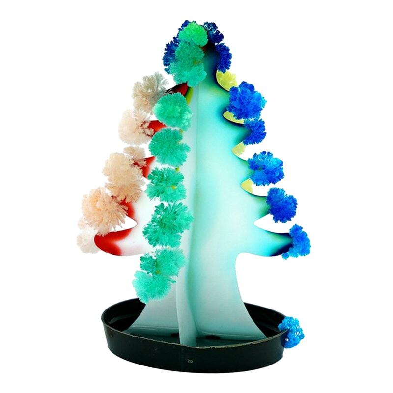 Árbol de Navidad de cultivo mágico para niños y niñas, decoración de bricolaje, regalo de cumpleaños, favores de fiesta, juguete educativo, árbol de floración, árbol de papel colorido