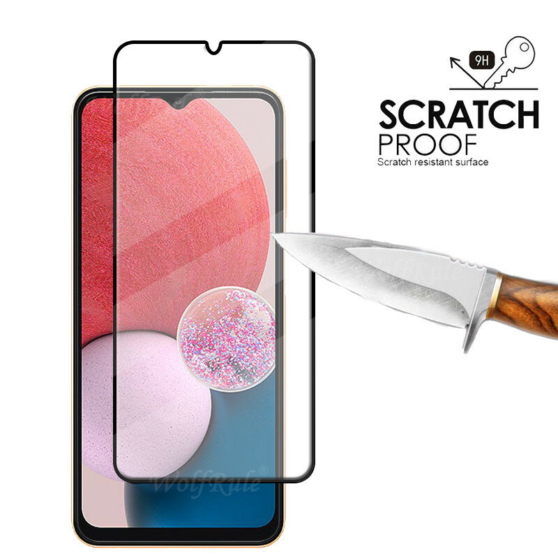 4-in-1 For Samsung Galaxy A13 Glass For Samsung A13 Tempered Glass HD Screen Protector For Samsung A34 A54 A14 A13 Lens Glass