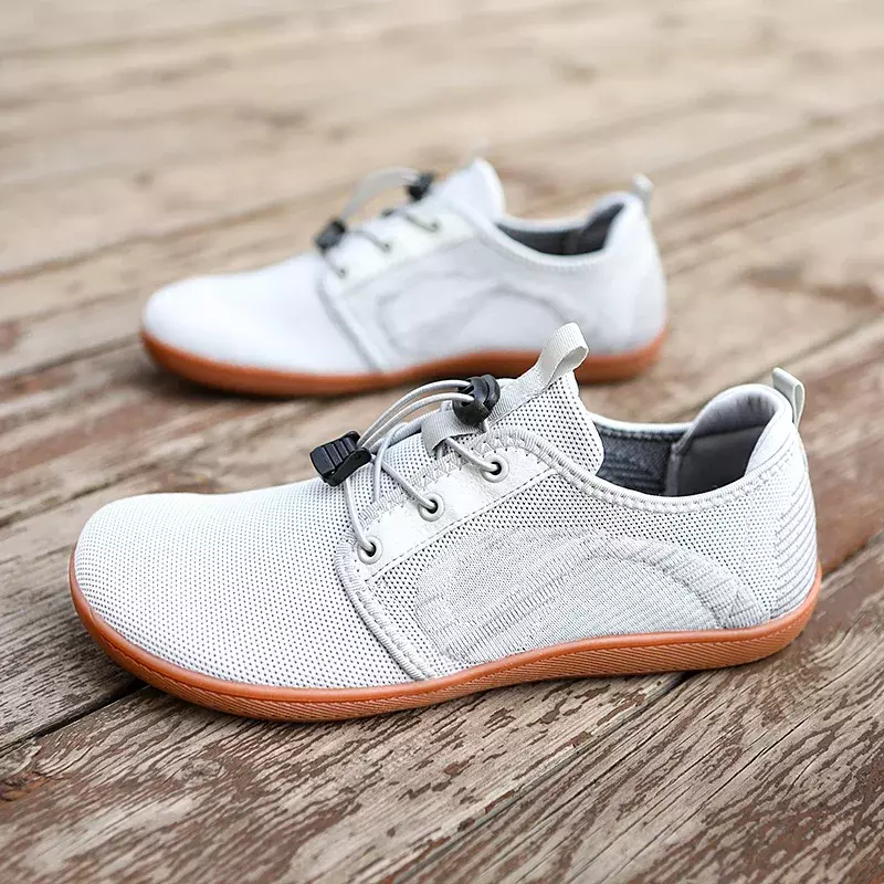 2024 New Unisex Walking Shoes Breathable Mesh Men Barefoot Wide-toed Shoes Women Flats Soft Wider Toe Casual Sneakes Large Size