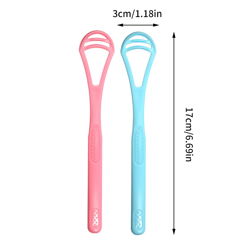 Silicone Tongue Cleaner 1 Pcs Macaron Tongue Brush Fresh Breath Tongue Scraper for Oral Hygien Cleaning Tool