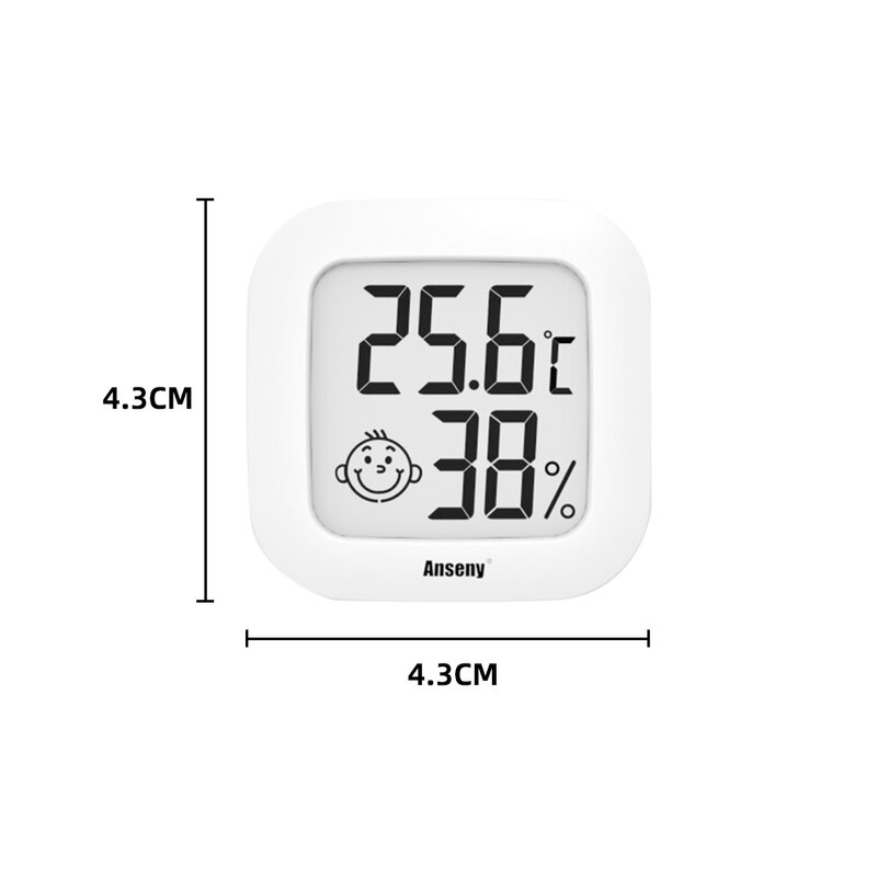 Mini termómetro Digital LCD, higrómetro para interiores y exteriores, Sensor de temperatura, medidor de humedad, herramienta para el hogar