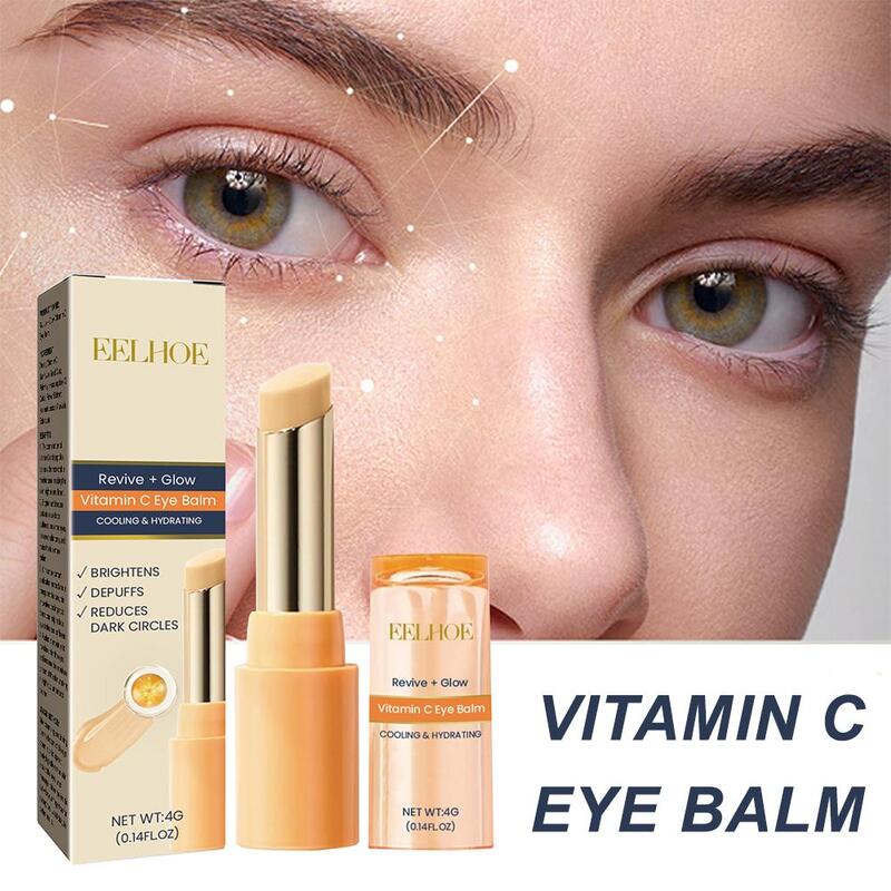 Vitamina C Anti rugas Eye Cream Stick, firmando, desvanecerse-se círculos, anti-inchaço, remover sacos escuros, Bounce Care, linhas finas bálsamo