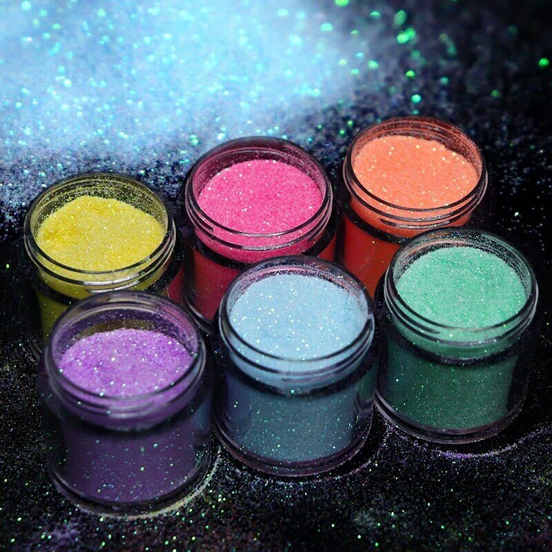Iriserend Suikerpoeder Diy Epoxyhars Pigment Glanzend Zand Effect Glitter Poeder Candy Color Handwerk Voor Siliconen Mal Filler