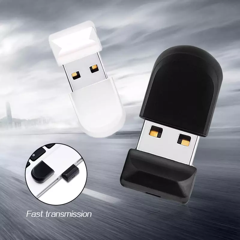 Mini USB Flash Drive, Memory Stick de Alta Velocidade, USB 2.0, Thumb Drive, 64GB, 32GB, 16GB, 8GB, 128GB, 256GB, 512GB