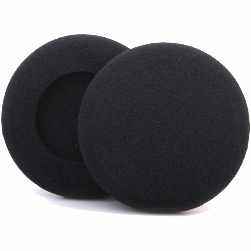 Cubierta de esponja para auriculares, almohadillas para los oídos, accesorio de repuesto de espuma, práctico, color negro