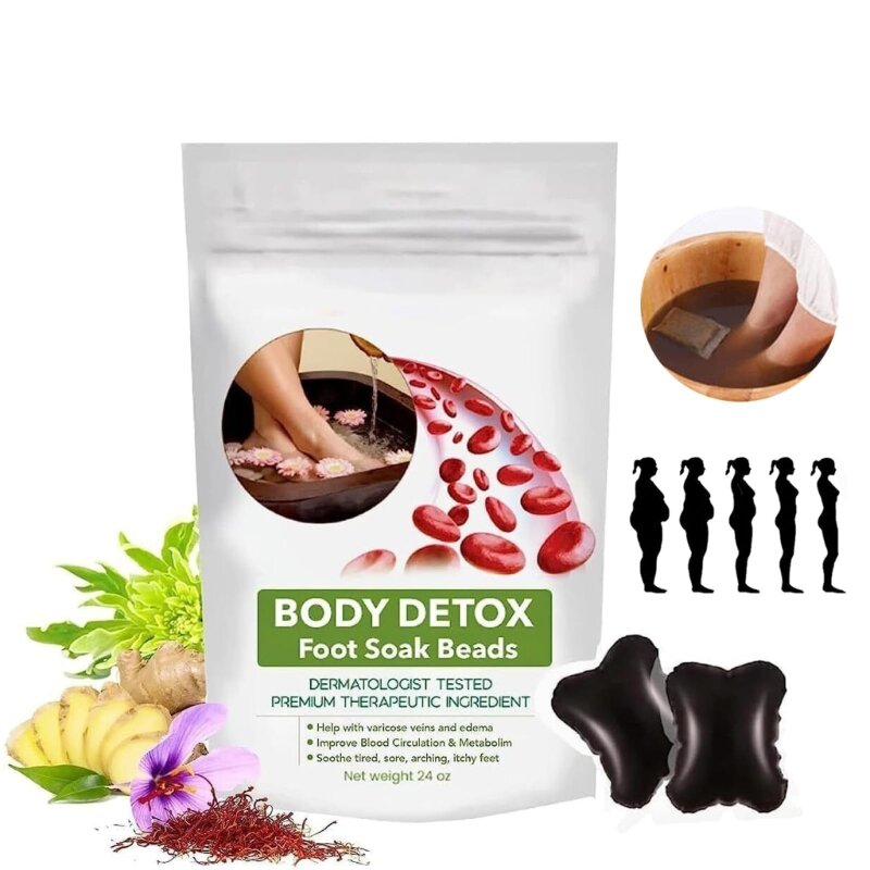 Herbal Body Detox Foot Soak Beads Herbal Detox & Shaping Cleansing Foot Soak D0UE