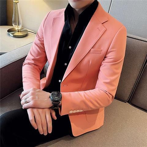 2-A7 Yuppie small suit men's slim fit Korean style trendy handsome high-end casual sisuit top spring and autumn British style ja