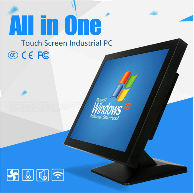 Pc senza ventola tutto in uno impermeabile ip65 da 10.4 pollici per chioschi di pagamento pannello touch screen per tablet industriale a telaio aperto