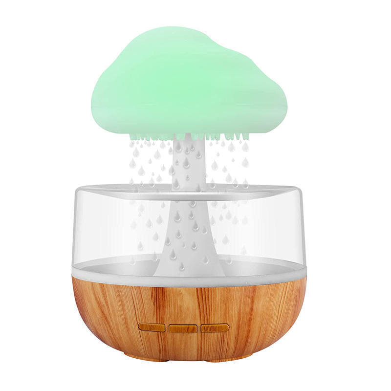 Raining Cloud Night Light Aromatherapy Essential Oil Diffuser Micro Humidifier Desk Fountain Bedside Sleeping Relaxing Mood