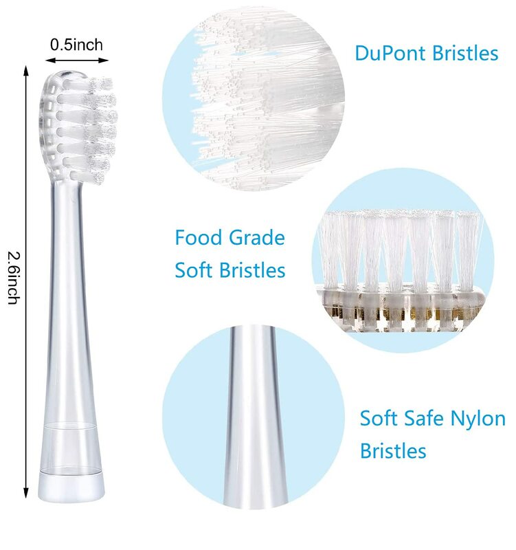 Seago-cabezales de cepillo de dientes eléctrico YCSG-831 para niños, cabezales de repuesto para Seago EK6 977, cepillo de dientes eléctrico sónico, 4 piezas