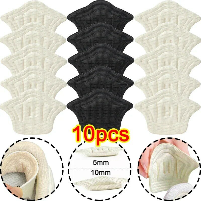 Almohadillas de tacón de parche para zapatos deportivos para mujer, plantillas de tamaño ajustable, antidesgaste, cojines, cuidado de los pies, Protector de talón, pegatinas traseras
